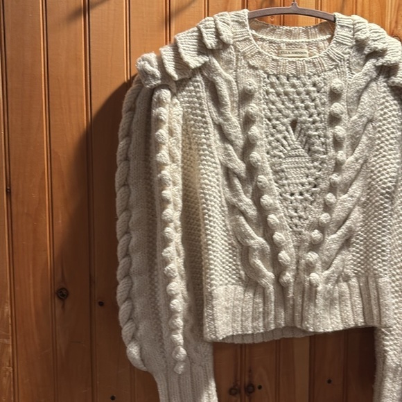 ULLA JOHNSON Pom Pom verena crewneck sweater - Picture 3 of 10